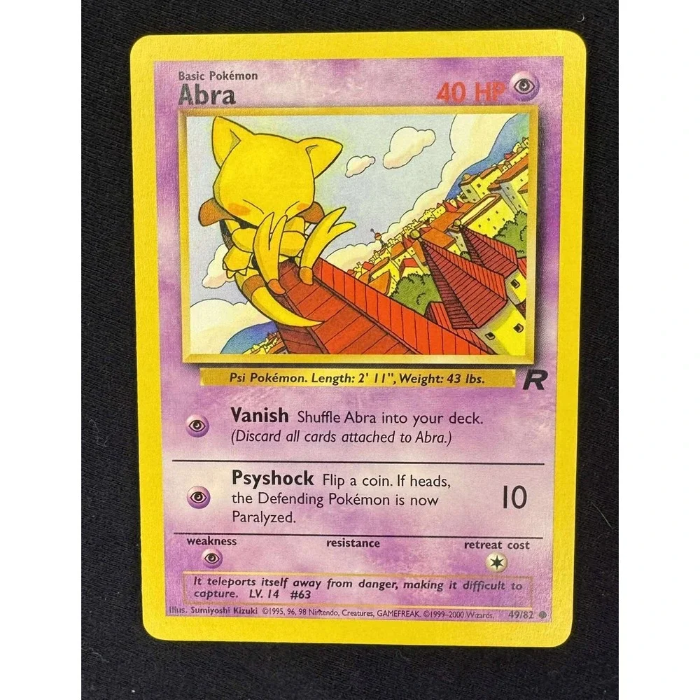 abra pokemon card 49 82 1st EDITION POKMON Team Rocket #49/82 GEM-MT - Antiques & Collectibles | Facebook Marketplace the Defending Pokemon is now Paralyzed. Abra | Twilight Masquerade |